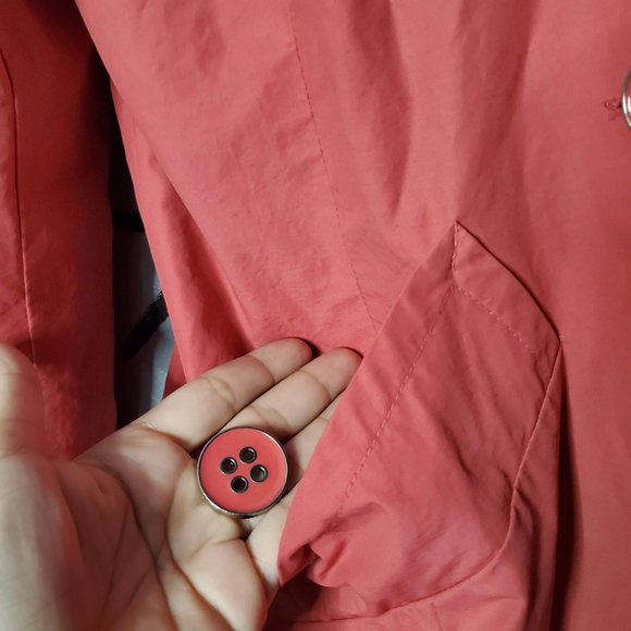 The Tower Collection by London Fog Hot Pink Trench Coat, S - Picture 3 of 10